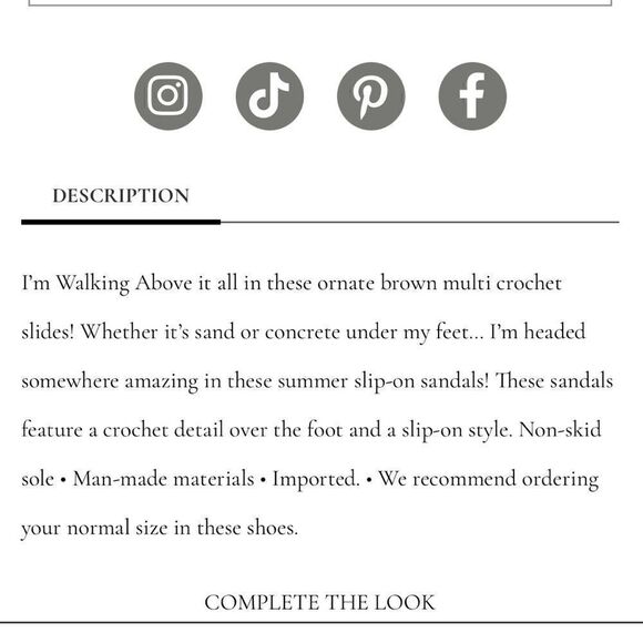 CCOCCI Crochet Walking Above Brown Multi Slide Sandals Brown Blush Multi  8 - Picture 10 of 12